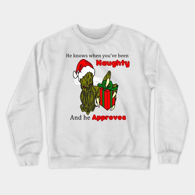 Christmas Santa Cthulhu Crewneck Sweatshirt by imphavok